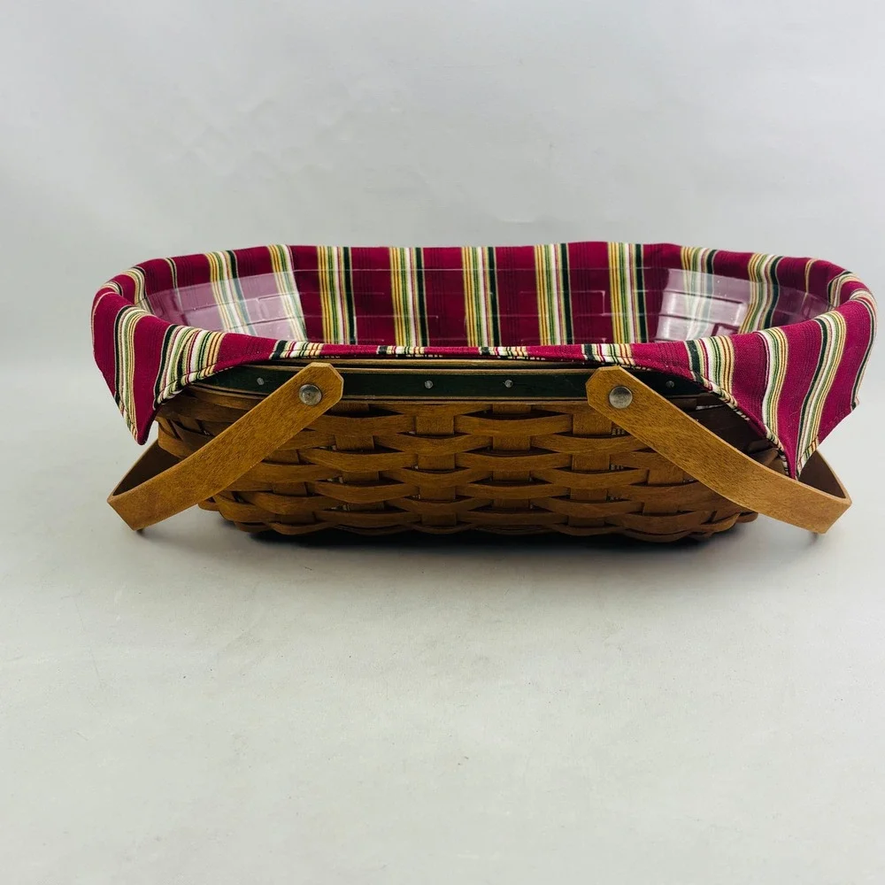 Longaberger Natures Garland Basket 2006 Christmas Collection Liner Protector USA